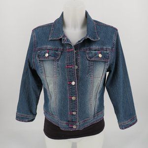 Lilly Pulitzer White Label Vintage Classic Jean Jacket Women's Size Small